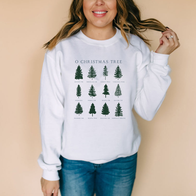 O Christmas Tree Types Sweatshirt