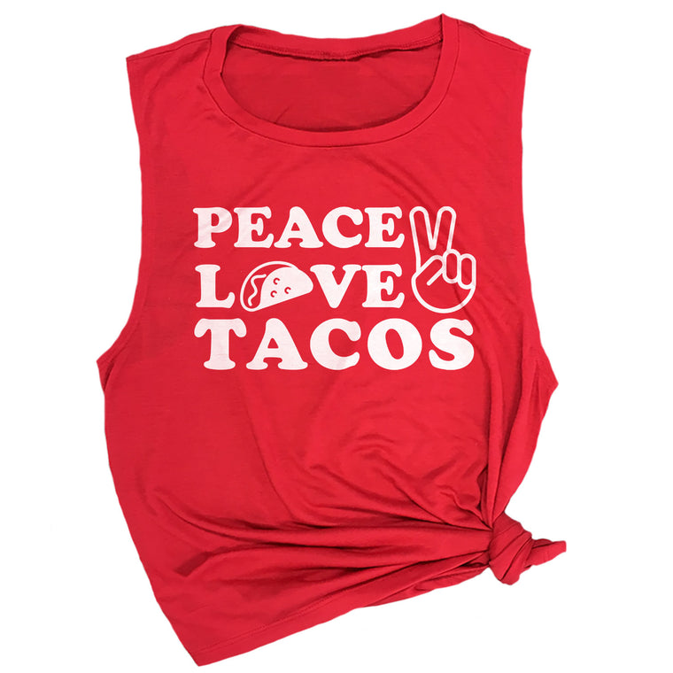 Peace Love Tacos Muscle Tee