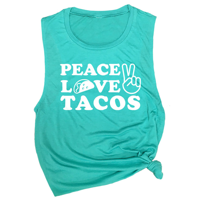 Peace Love Tacos Muscle Tee