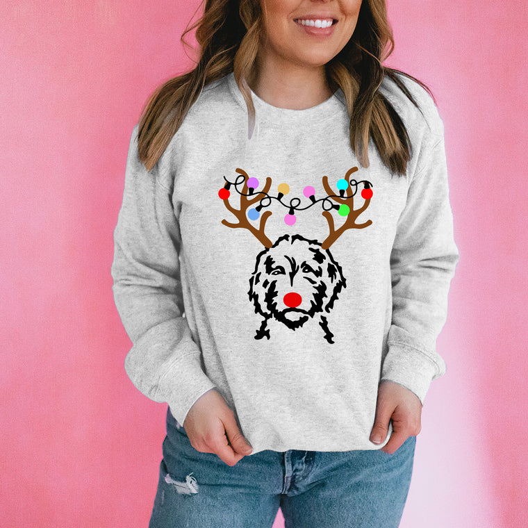 Reindeer Doodle (Dog) Sweatshirt