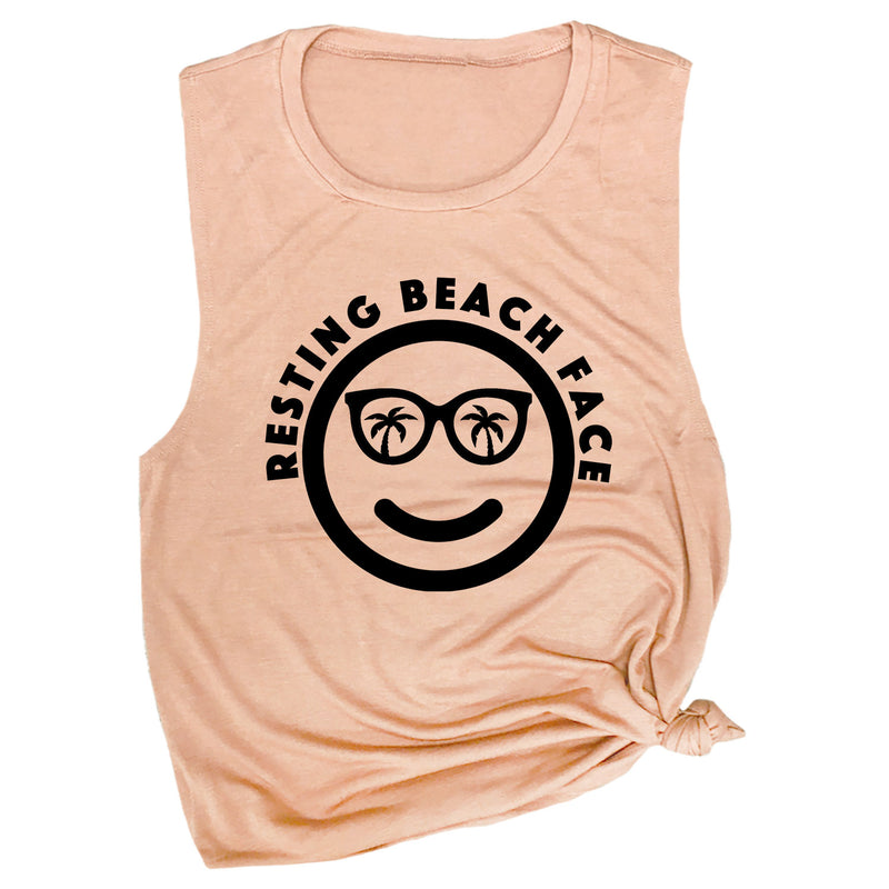 Resting Beach Face Muscle Tee