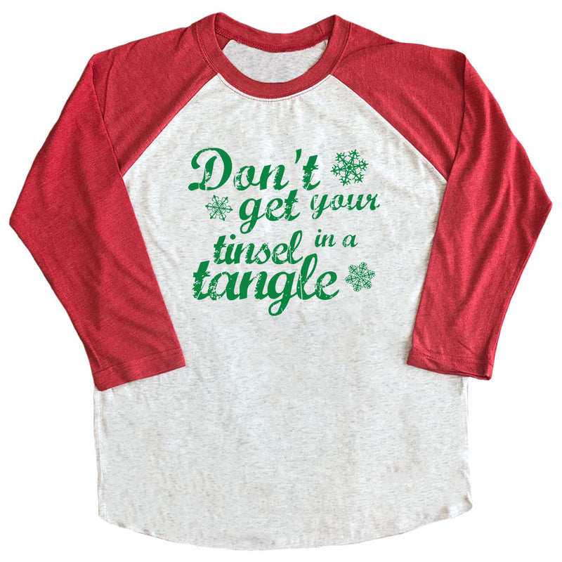 Don't Get Your Tinsel in a Tangle Raglan Tee