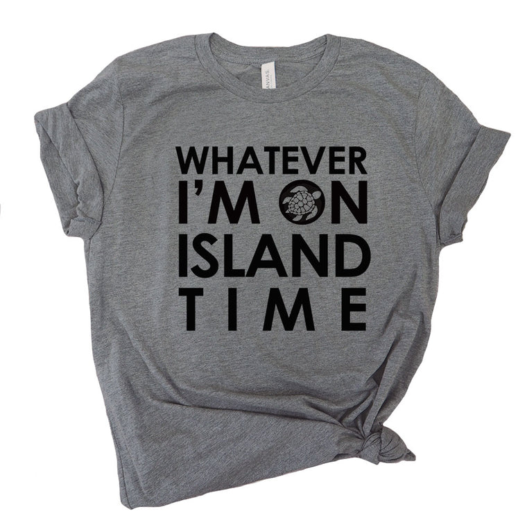 Whatever I'm on Island Time (Turtle) Premium Unisex T-Shirt