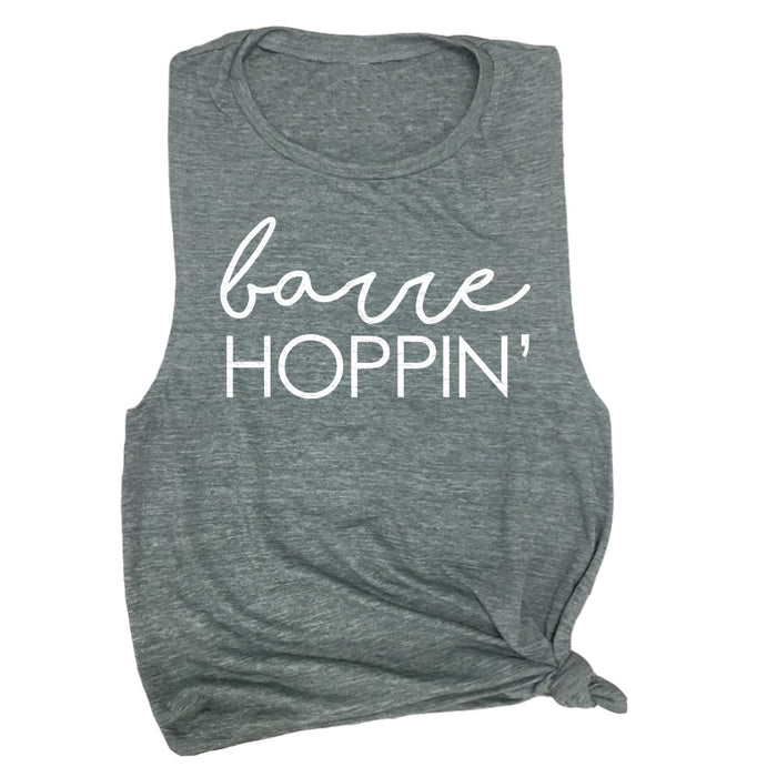Barre Hoppin' Work Out Sleeveless Shirts
