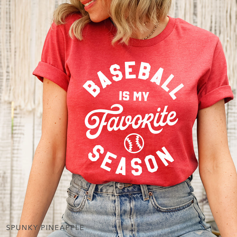 Baseball is My Favorite Season Premium Unisex T-Shirt