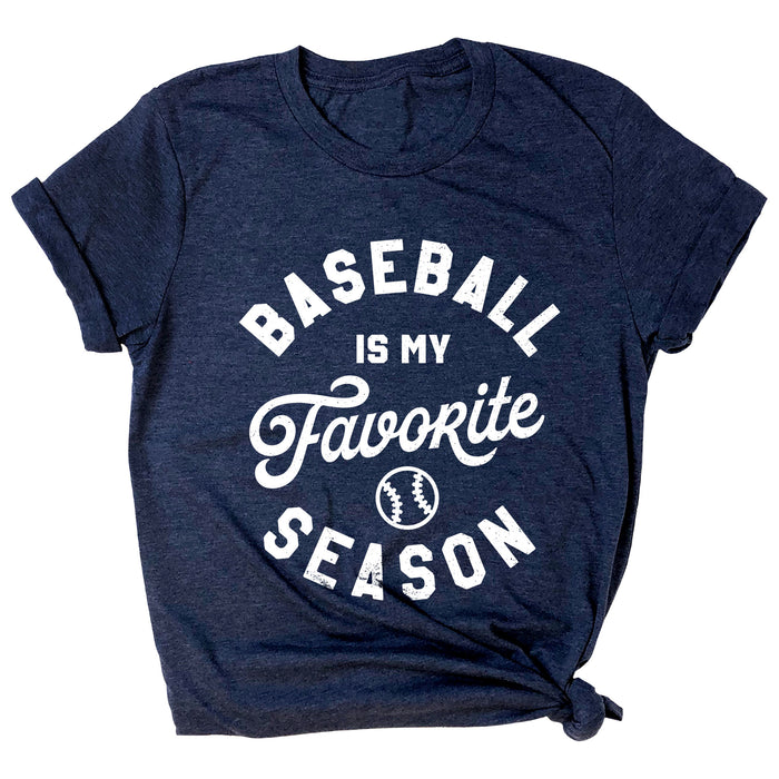 Baseball is My Favorite Season Premium Unisex T-Shirt
