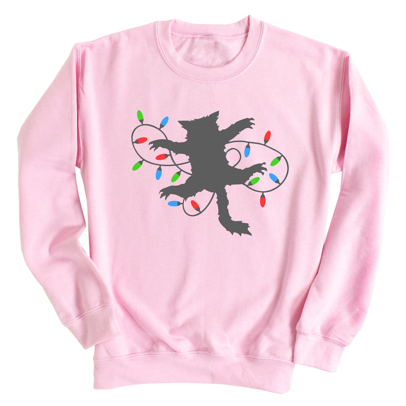 Cat with Christmas Lights Sweatshirt