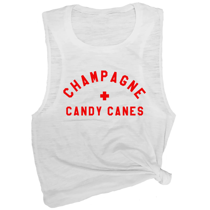 Champagne & Candy Canes Muscle Tee