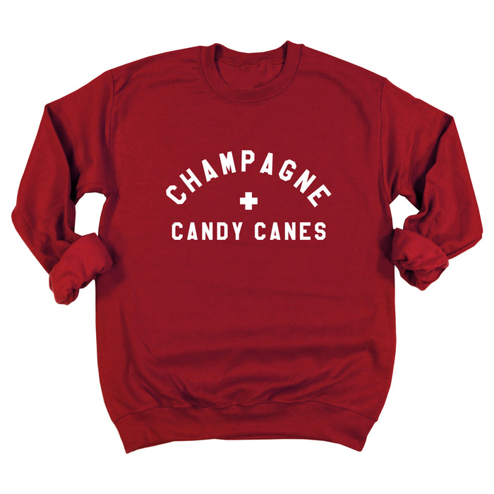 Champagne + Candy Canes Sweatshirt