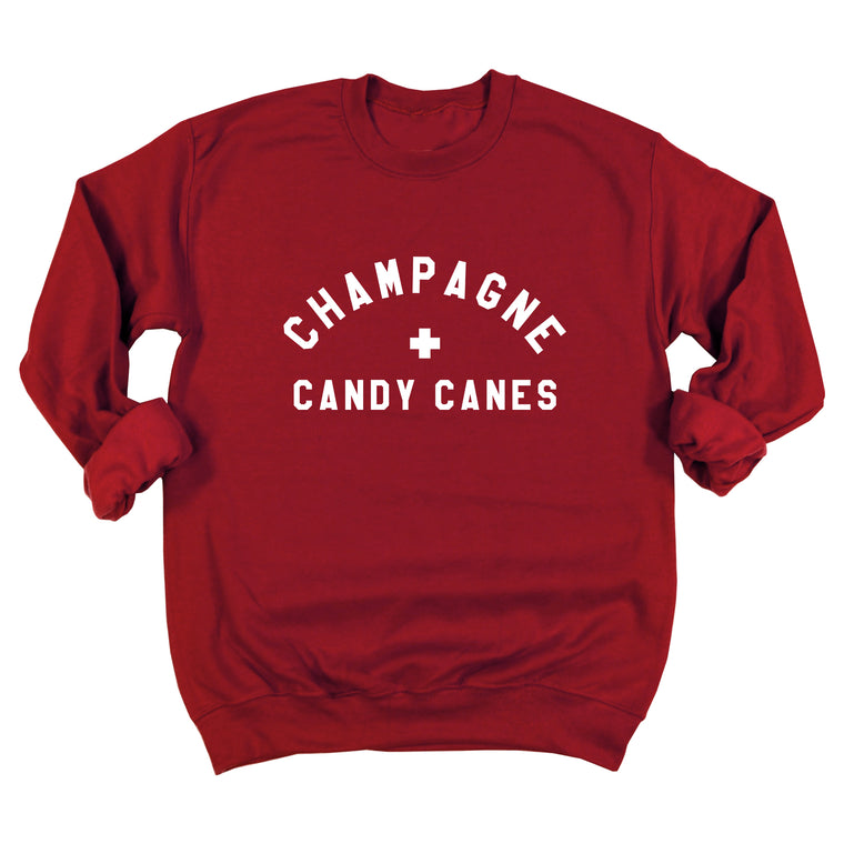 Champagne + Candy Canes Sweatshirt