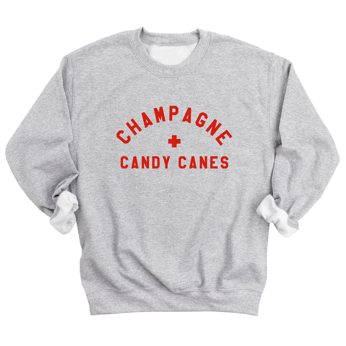 Champagne + Candy Canes Sweatshirt