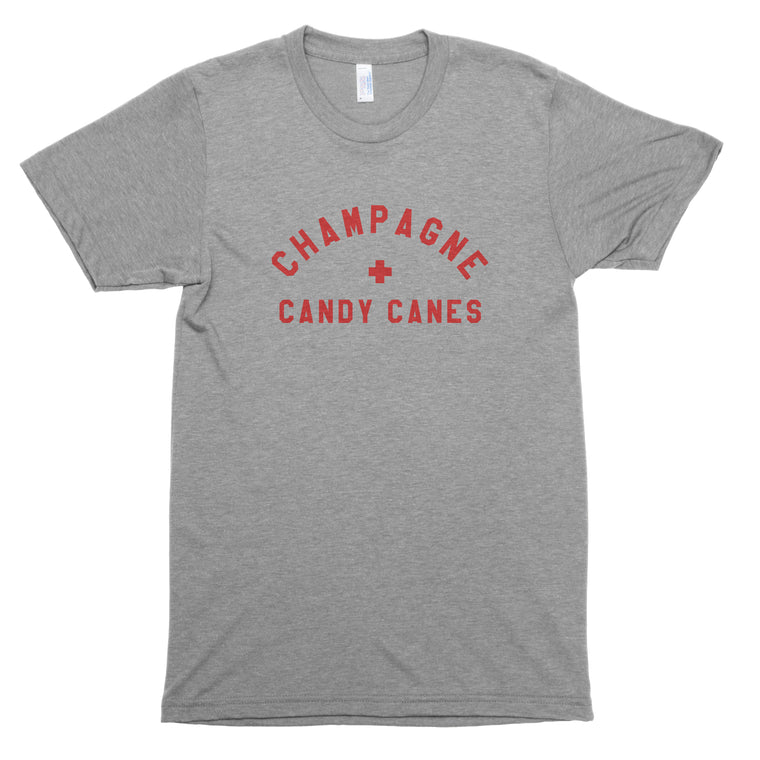 Champagne & Candy Canes Premium Unisex T-Shirt