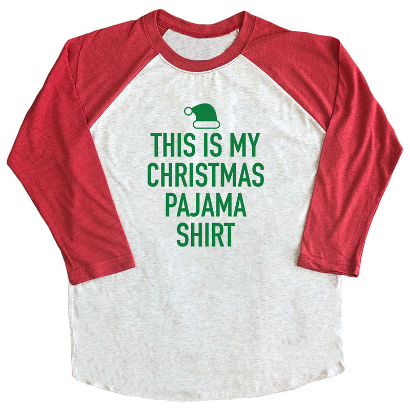 This is My Christmas Pajama Shirt Raglan Tee