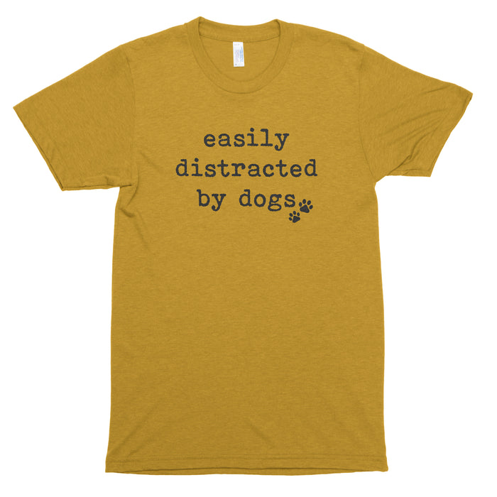 Easily Distracted by Dogs Premium Unisex T-Shirt