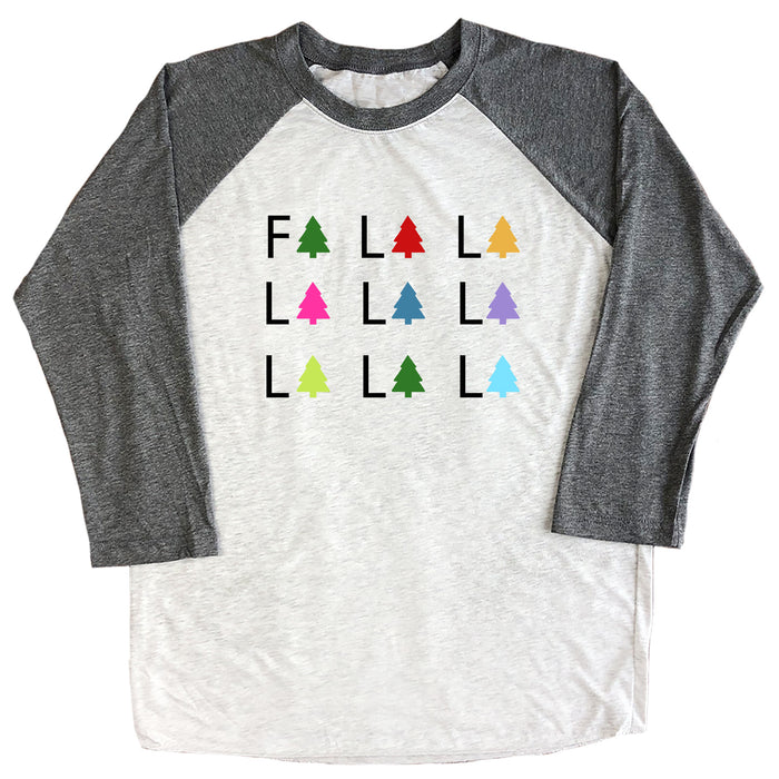 Fa La La (Trees) Raglan Tee