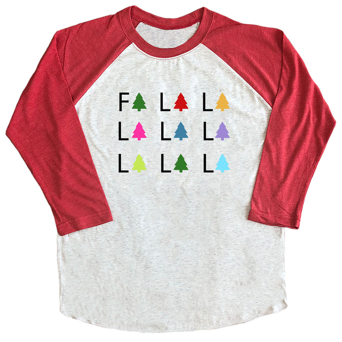 Fa La La (Trees) Raglan Tee