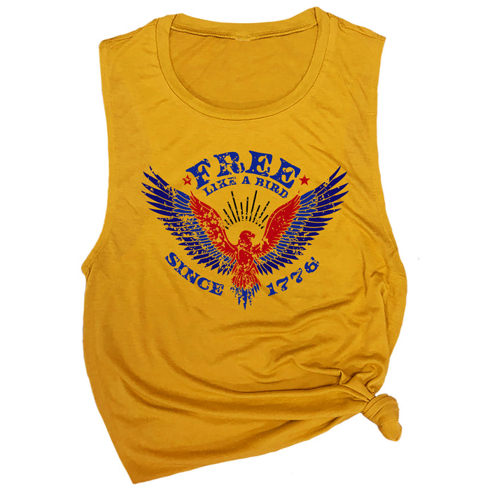 Free Like a Bird Since 1776 Muscle Tee