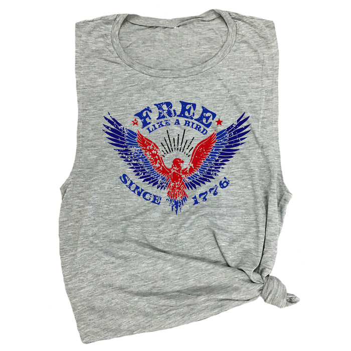 Free Like a Bird Since 1776 Muscle Tee