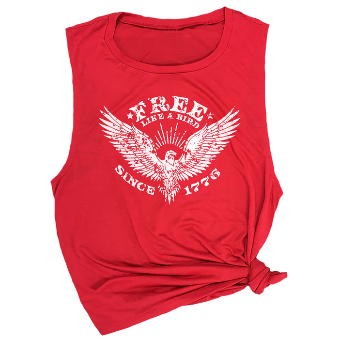 Free Like a Bird Since 1776 Muscle Tee