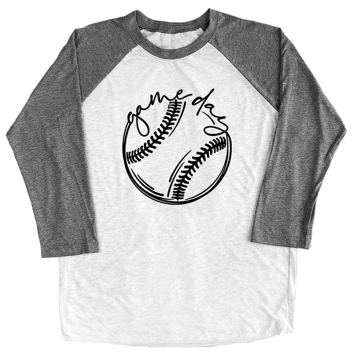 Game Day Baseball Raglan Tee