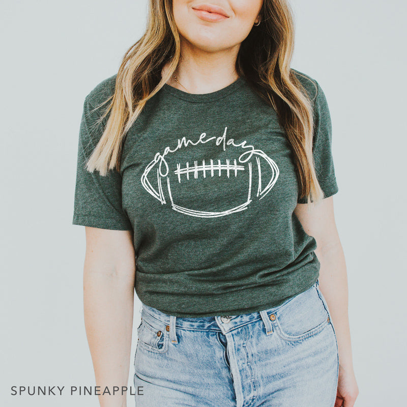 Game Day with Football Premium Unisex T-Shirt