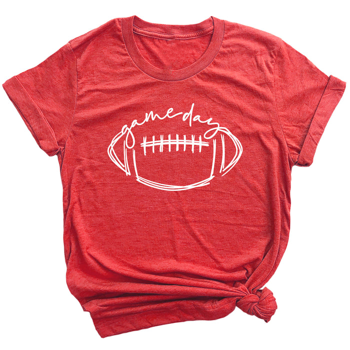 Game Day with Football Premium Unisex T-Shirt