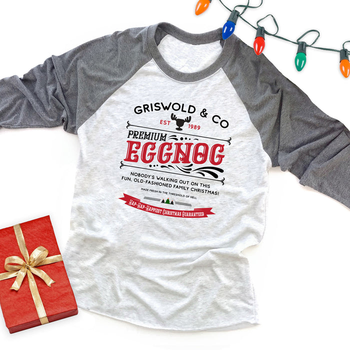 Griswold & Co Premium Egg Nog Raglan Tee