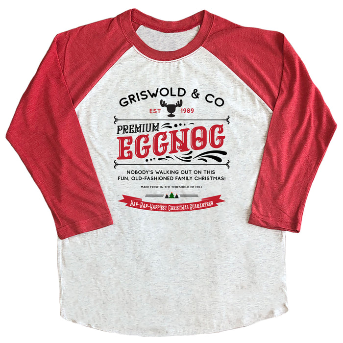 Griswold & Co Premium Egg Nog Raglan Tee