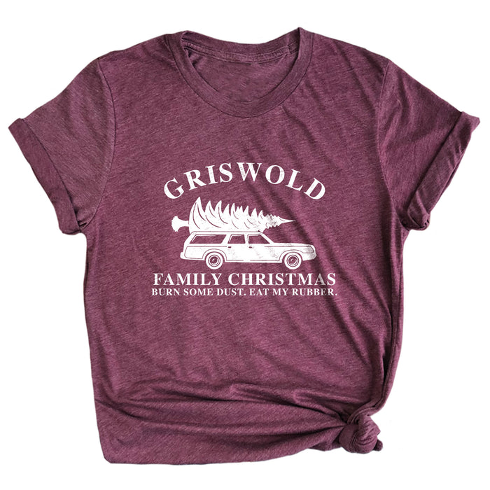Griswold Family Christmas - Burn Some Dust. Eat My Rubber. Premium Unisex T-Shirt