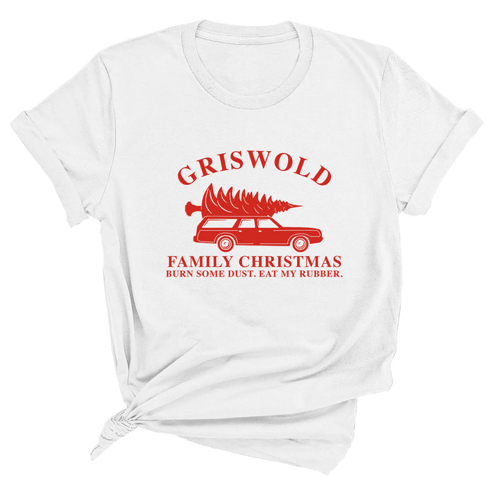 Griswold Family Christmas - Burn Some Dust. Eat My Rubber. Premium Unisex T-Shirt