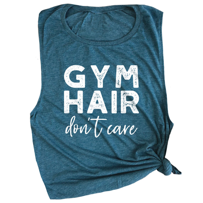 Gym Hair Don't Care Muscle Tee