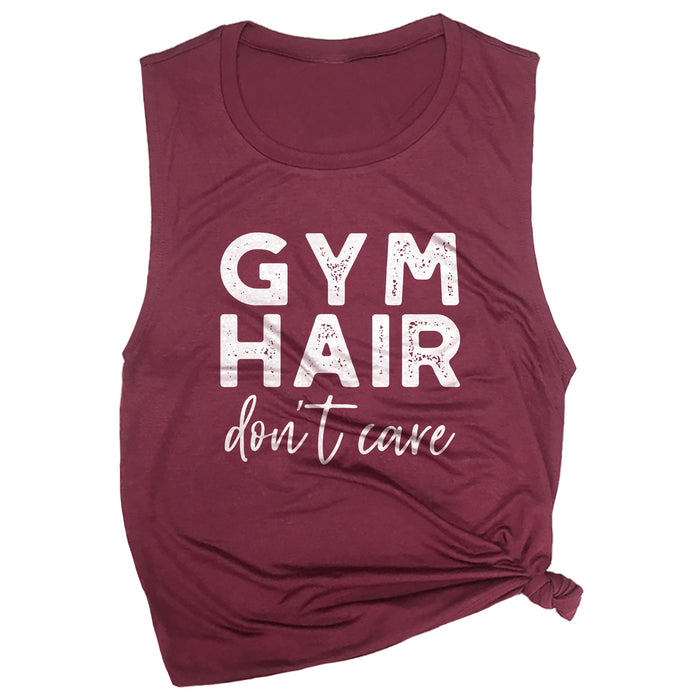 Gym Hair Don't Care Muscle Tee