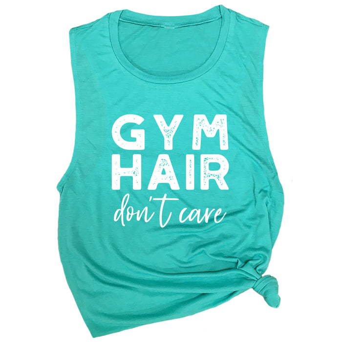 Gym Hair Don't Care Muscle Tee