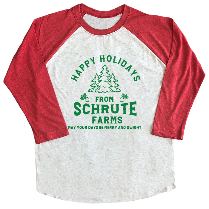 Happy Holidays from Schrute Farms Raglan Tee