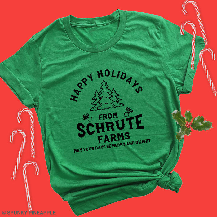 Happy Holidays from Schrute Farms Premium Unisex T-Shirt