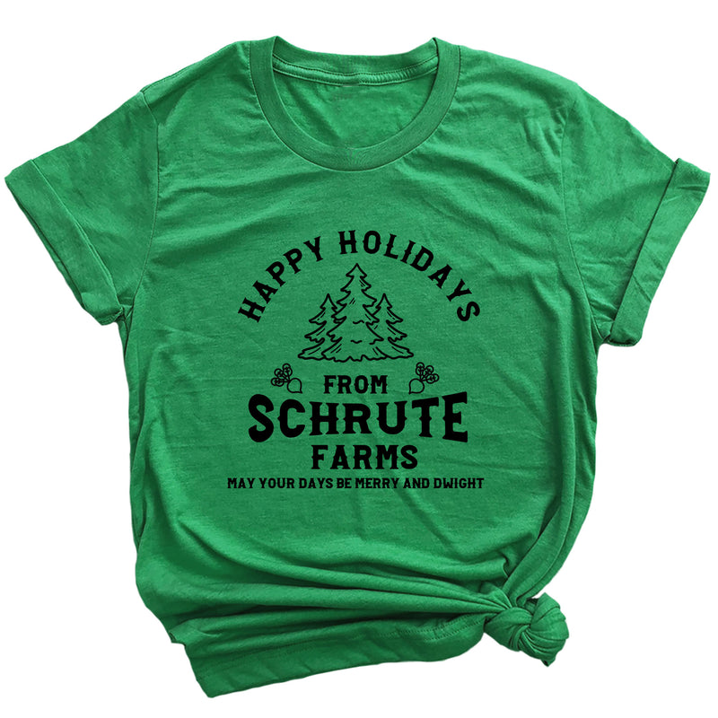 Happy Holidays from Schrute Farms Premium Unisex T-Shirt