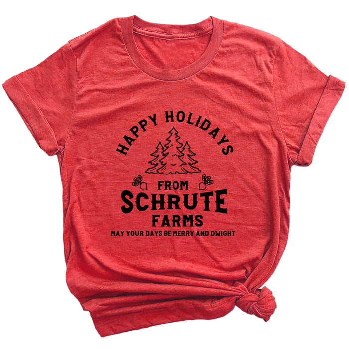 Happy Holidays from Schrute Farms Premium Unisex T-Shirt