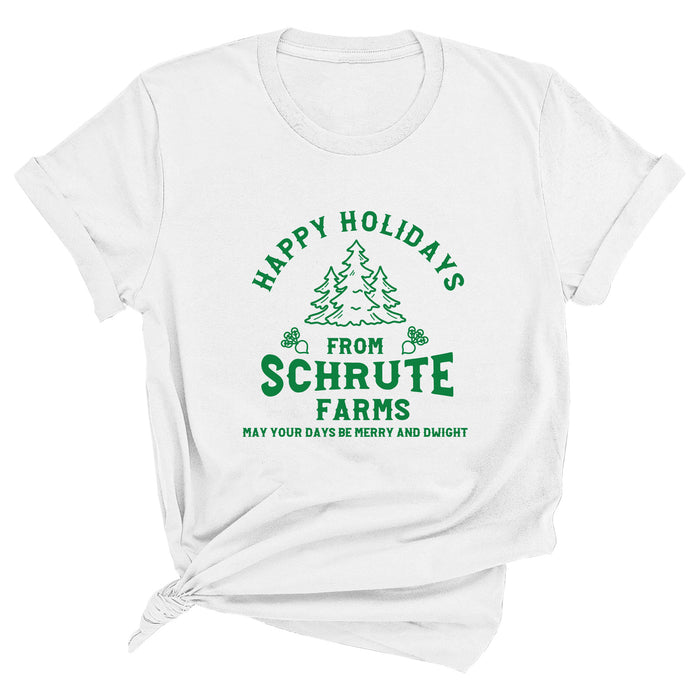 Happy Holidays from Schrute Farms Premium Unisex T-Shirt