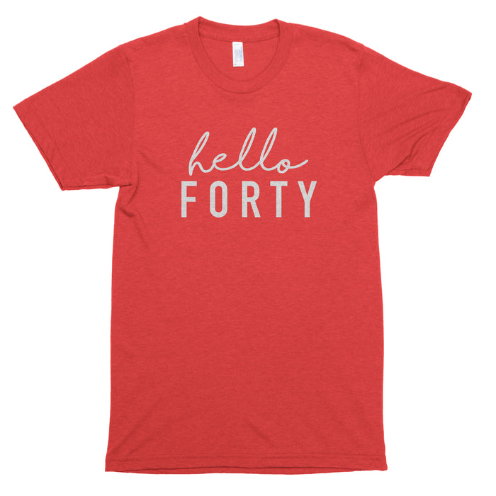 Hello Forty Premium Unisex T-Shirt