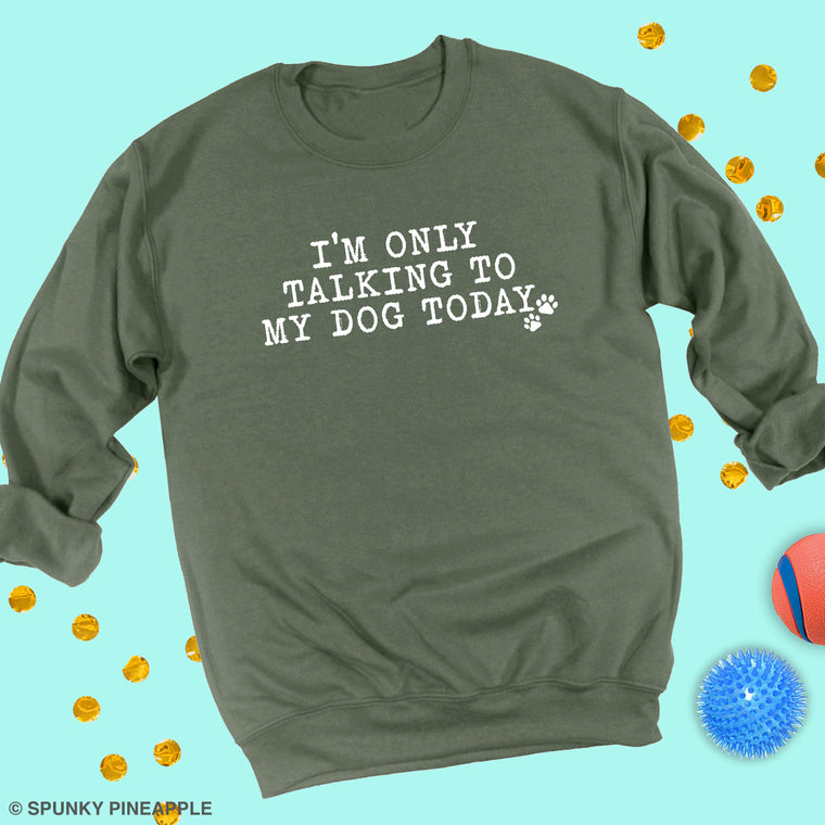 I'm Only Talking to My Dog Today Sweatshirt
