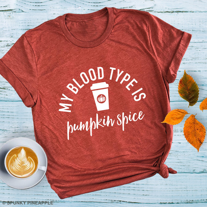 My Blood Type is Pumpkin Spice Premium Unisex T-Shirt