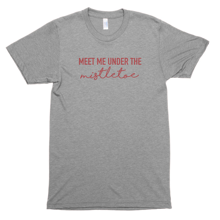 Meet Me Under the Mistletoe Premium Unisex T-Shirt
