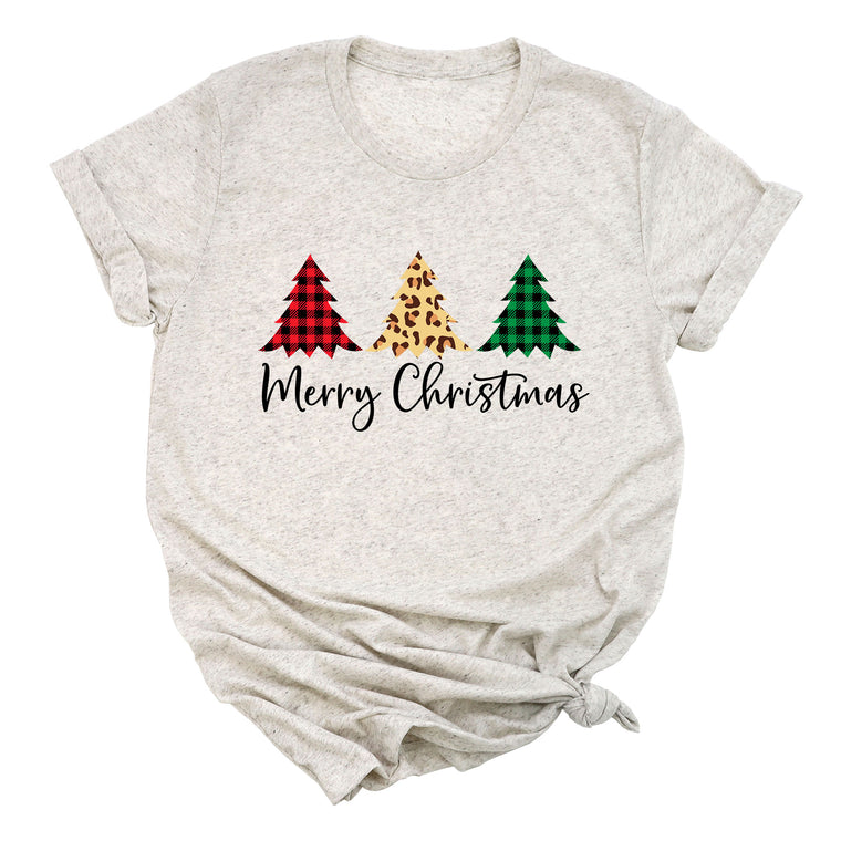 Merry Christmas (3 Trees) Premium Unisex T-Shirt