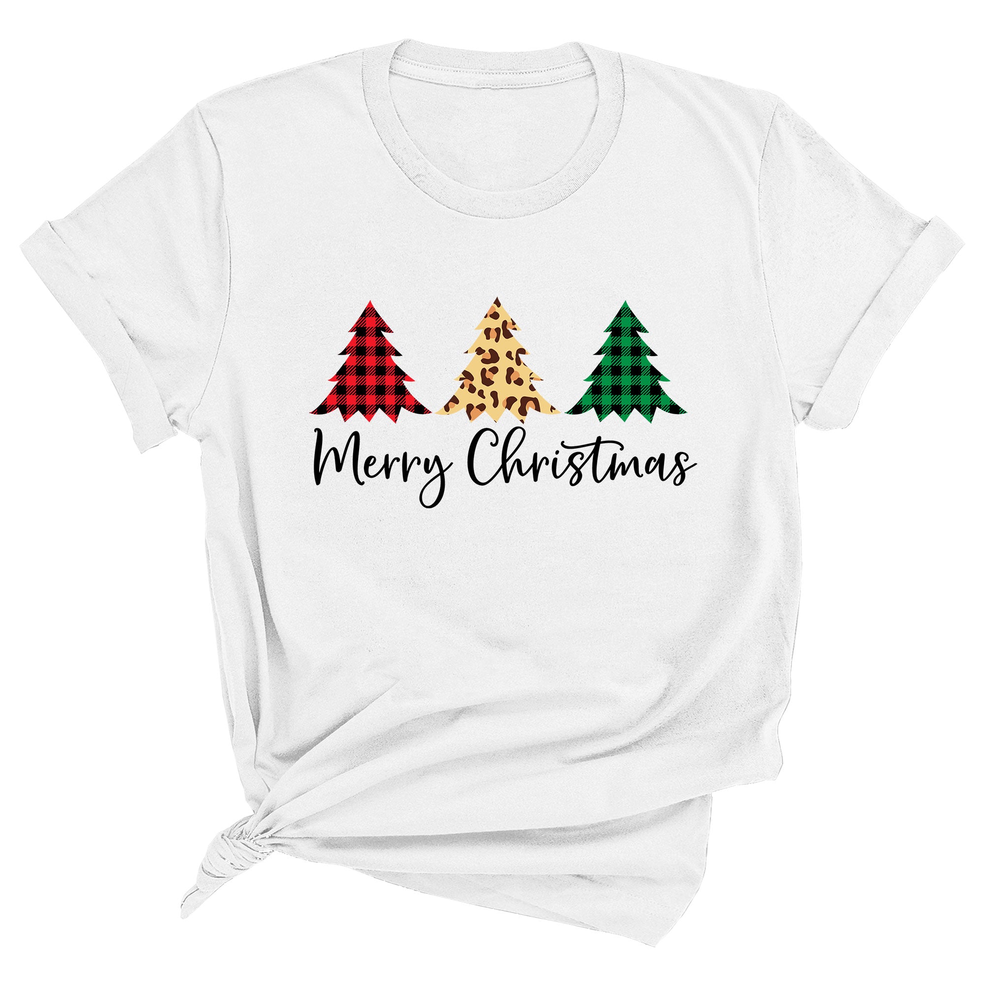 Merry Christmas (3 Trees) Premium Unisex T-Shirt