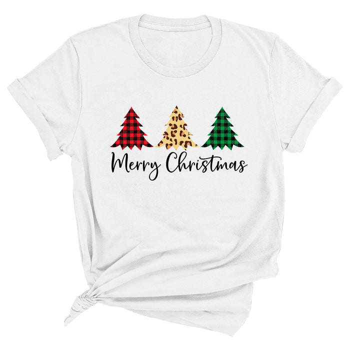 Merry Christmas (3 Trees) Premium Unisex T-Shirt