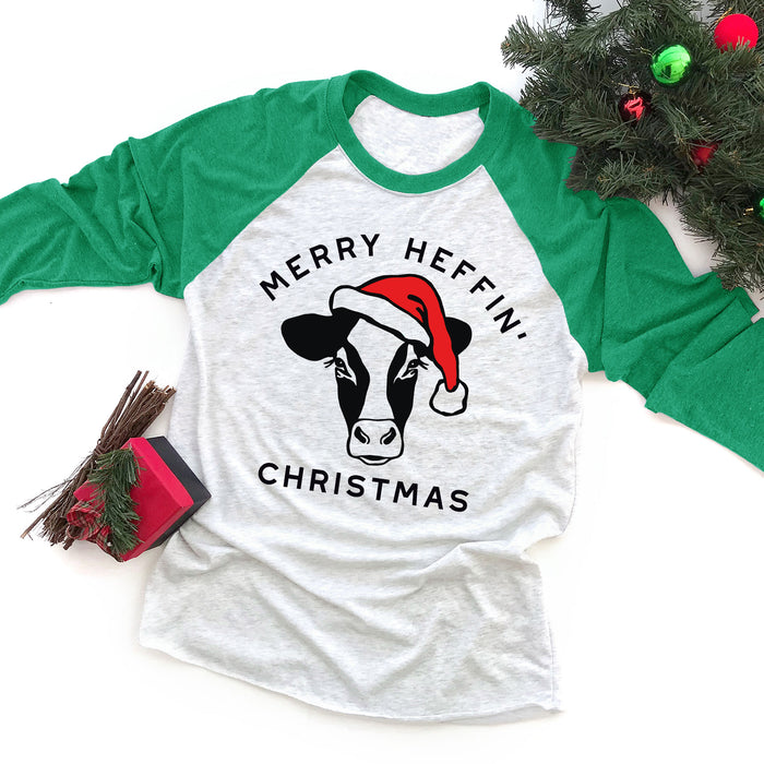 Merry Heffin' Christmas Raglan Tee