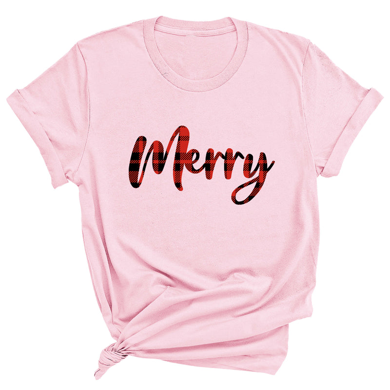 Merry (Plaid) Premium Unisex T-Shirt