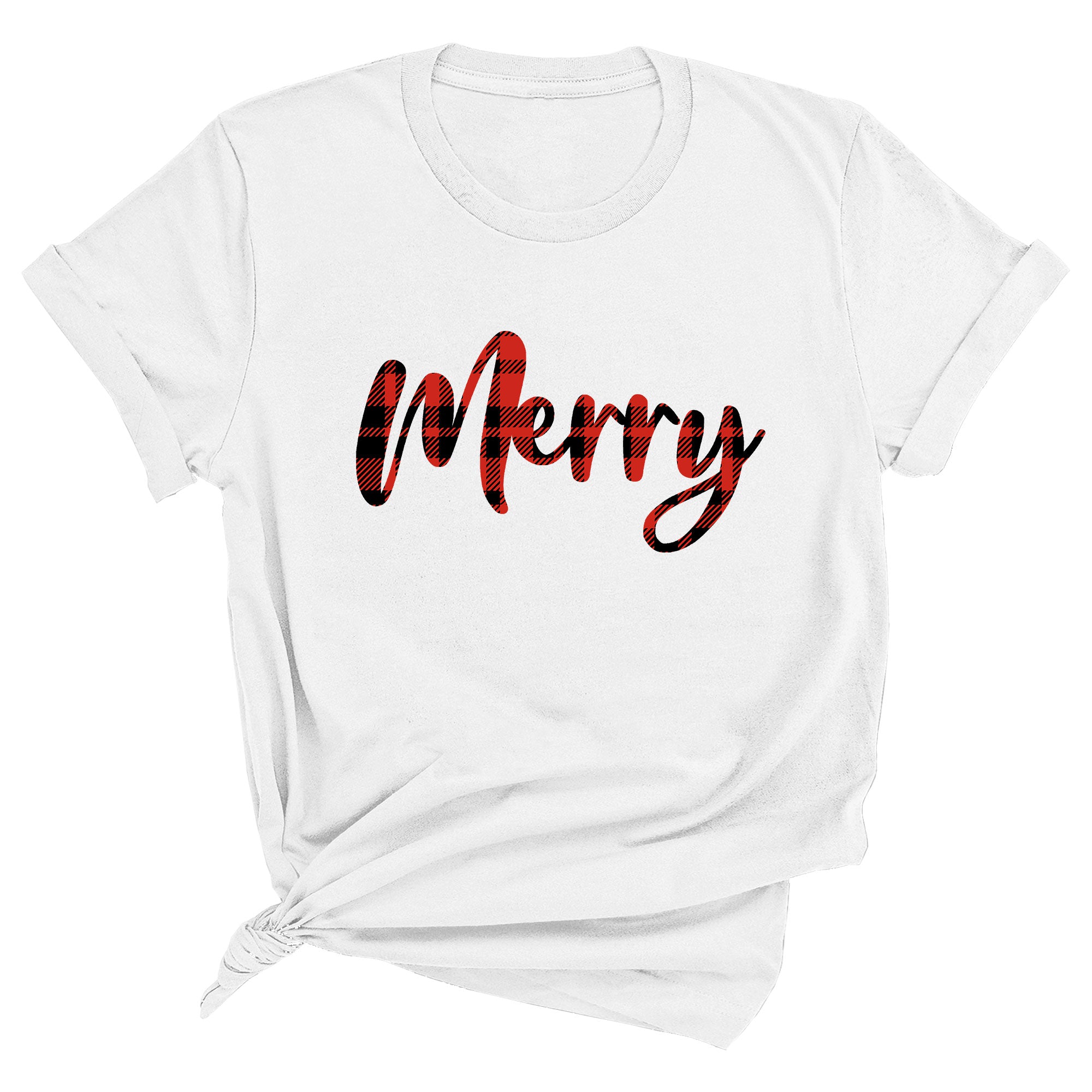 Merry (Plaid) Premium Unisex T-Shirt