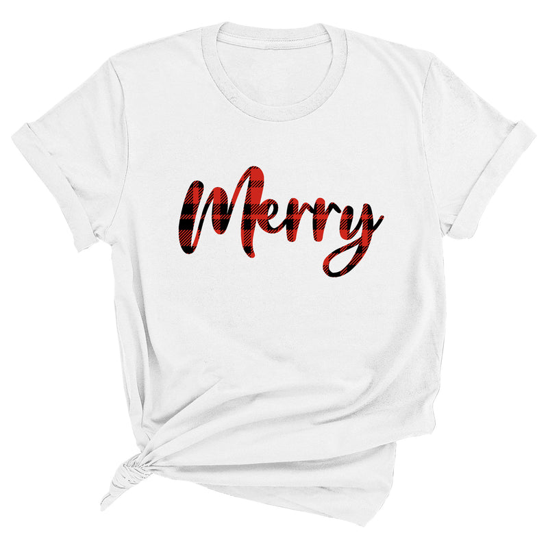 Merry (Plaid) Premium Unisex T-Shirt