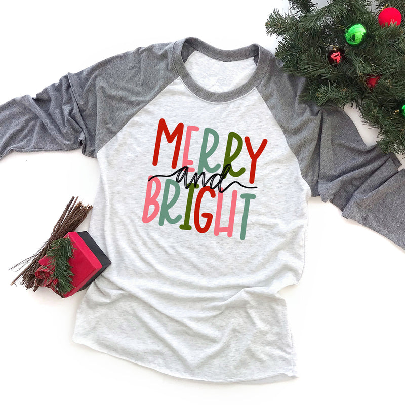 Merry and Bright Raglan Tee